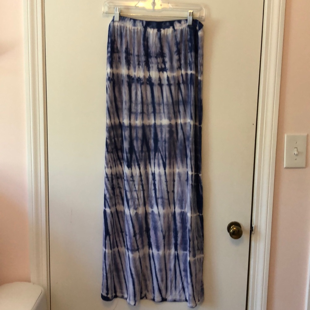 Tie dye maxi skirt
